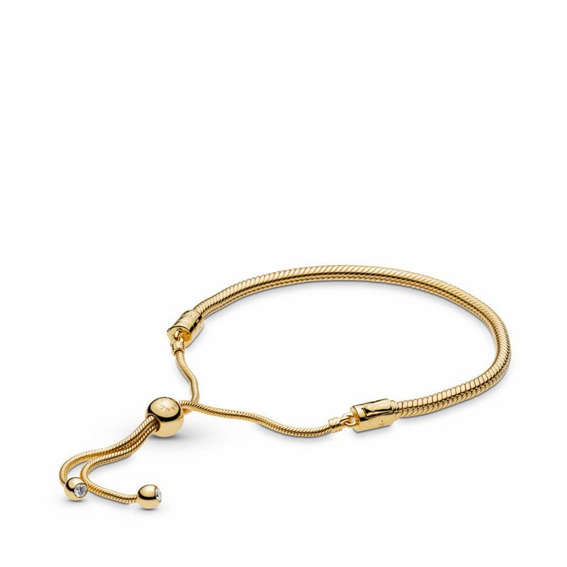 Pandora Shine™ Sliding Bracelet Online NZ, 18ct Gold Plated (103264-WLS)